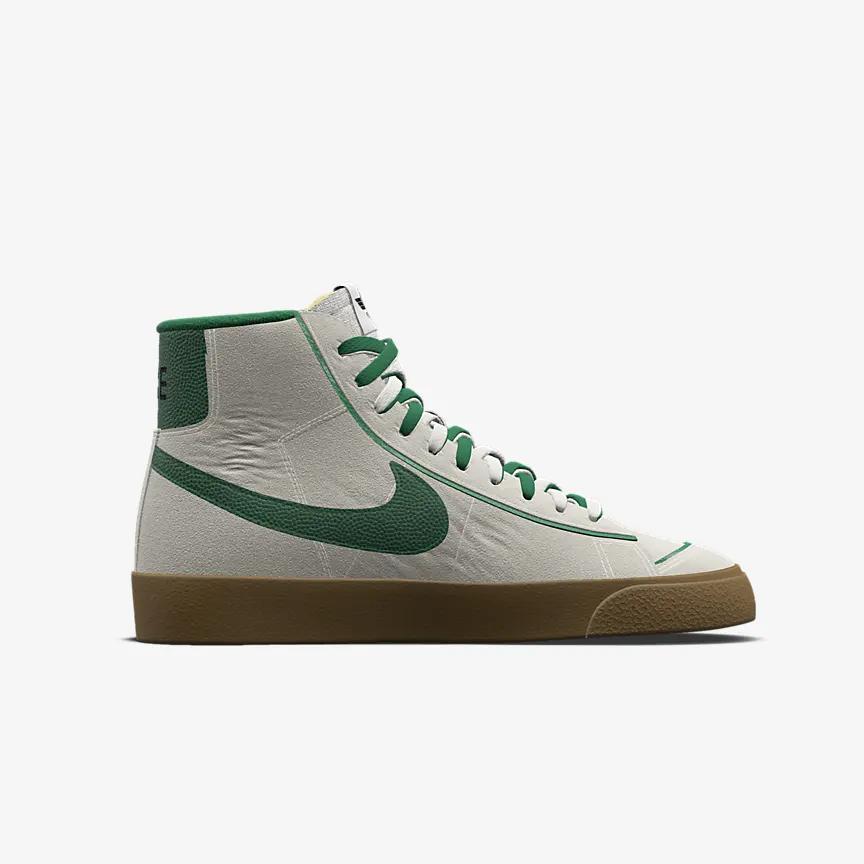 Giày Nike Blazer Mid '77 Unlocked By You Nam Xám Xanh Lá